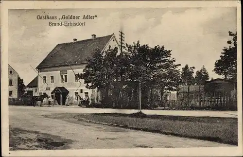 Ak Brand Erbisdorf Sachsen, Gasthaus Goldner Adler