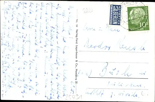 Ak Quickborn in Holstein, Kirche, Kieler Straße, Elsensee, Bahnhofstraße