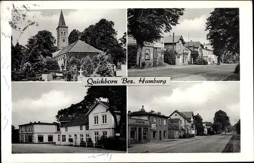 Ak Quickborn in Holstein, Stadtansichten, Kirche