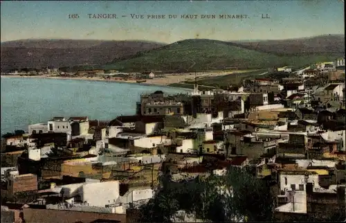 Ak Tanger Marokko, Vue prise du Haut d'un Minaret