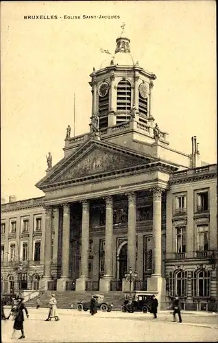 Ak Bruxelles Brüssel, Eglise Saint Jacques