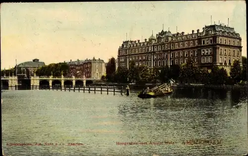 Ak Amsterdam Nordholland Niederlande, Wasser, Gebäude