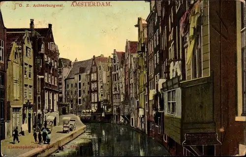 Ak Amsterdam Nordholland Niederlande, O.Z. Achterburgwal