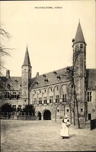 Ak Middelburg Zeeland Niederlande, Abdij