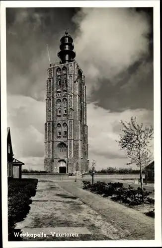 Ak Westkapelle Zeeland, Vuurtoren