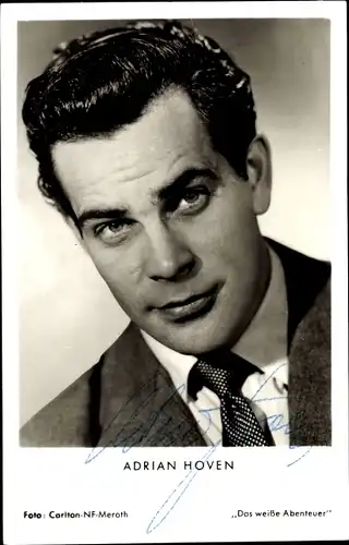 Ak Schauspieler Adrian Hoven, Portrait
