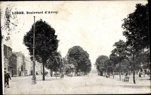 Ak Liège Lüttich Wallonien, Boulevard d'Avroy