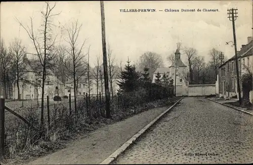 Ak Les Bons Villers Perwin Wallonien Hennegau, Château Dumont de Chassart
