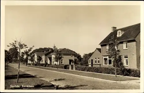 Ak Smilde Drenthe Niederlande, Kerklaan