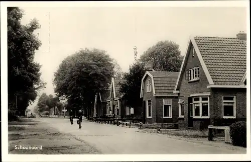 Ak Schoonoord Drenthe Niederlande, Straßenpartie