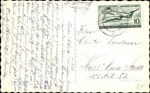 Ak Döbeln in Sachsen, Am Salzgraben, Rathausturm