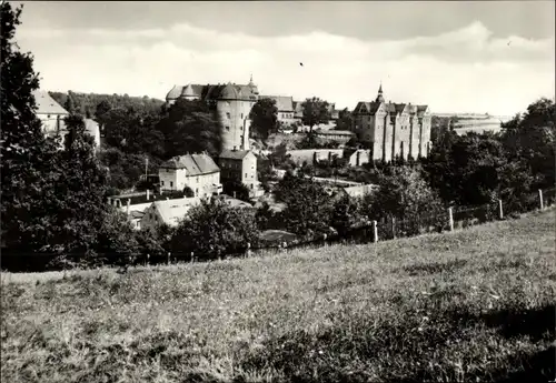 Ak Nossen Sachsen, Blick zum Schloss