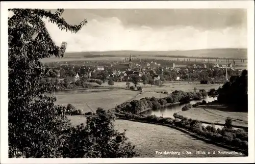 Ak Frankenberg an der Zschopau Sachsen, Blick von der Sachsenburg