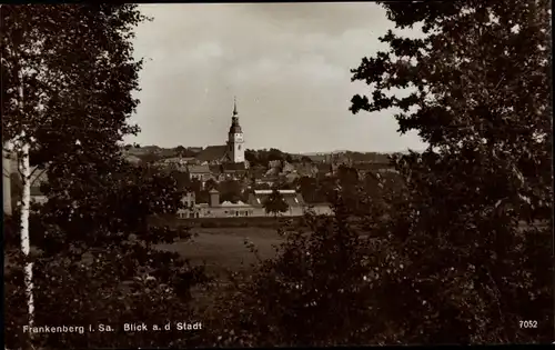 Ak Frankenberg an der Zschopau Sachsen, Blick a. d. Stadt