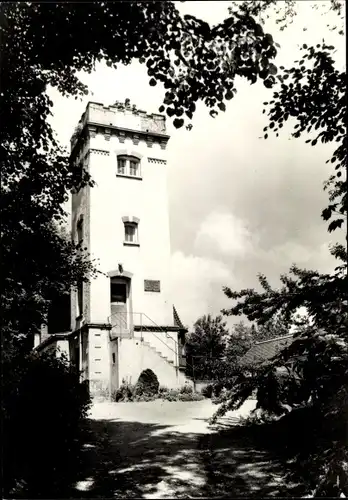 Ak Steina in Sachsen, Berggaststätte Schwedenstein, Turm