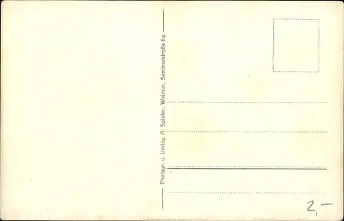 Ak Weimar in Thüringen, Gesamtansicht der Stadt, Turm