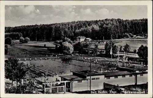 Ak Bad Berka in Thüringen, Schwimmbad