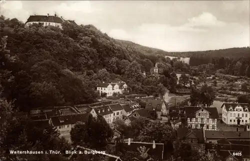 Ak Waltershausen in Thüringen, Blick auf Burgberg