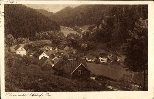 Ak Schwarzwald Ohrdruf in Thüringen, Panorama