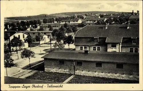 Ak Ohrdruf in Thüringen, Truppenlager, Teilansicht