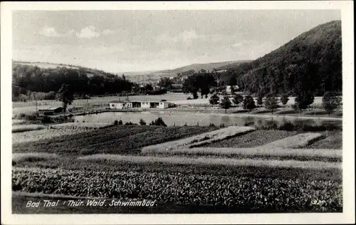 Ak Bad Thal Ruhla in Thüringen, Schwimmbad