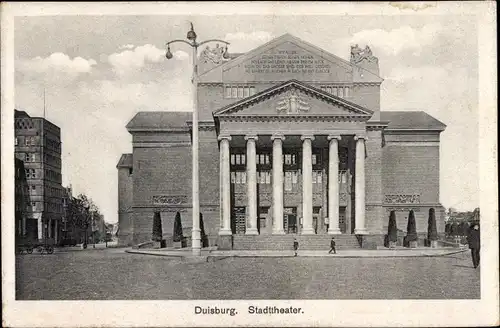 Ak Duisburg im Ruhrgebiet, Stadttheater