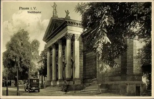 Ak Plauen im Vogtland, Stadttheater