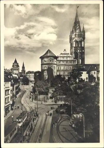 Ak Kaliningrad Königsberg Ostpreußen, Kaiser Wilhelm Platz und Schloss