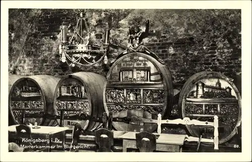 Ak Kaliningrad Königsberg Ostpreußen, Marterkammer im Blutgericht