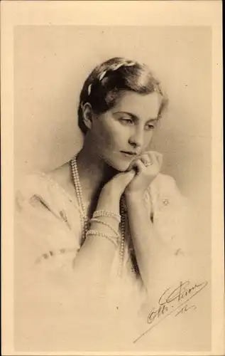 Ak Comtesse de Paris, Isabelle d’Orléans Bragance