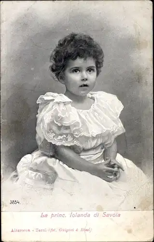 Ak La princ. Iolanda di Savoia, Iolanda Margherita di Savoia