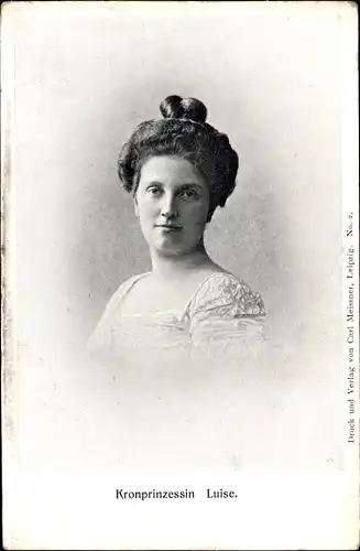 Ak Kronprinzessin Luise, Portrait