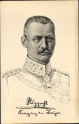 Künstler Ak Kronprinz Rupprecht von Bayern, Portrait