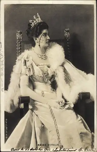 Ak Königin Helena von Italien, Elena von Montenegro, Ehefrau Viktor Emanuel III.