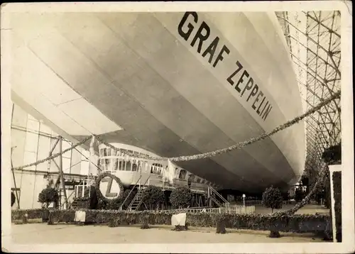 Ak Luftschiff LZ 127, Graf Zeppelin, Taufe