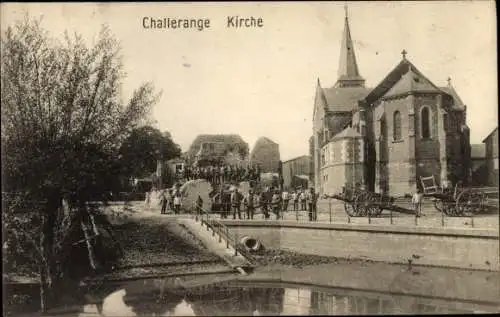 Ak Challerange Ardennes, Kirche