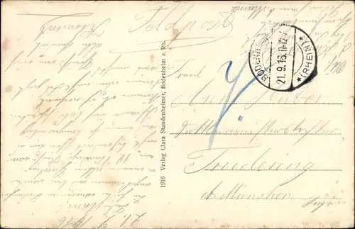 Ak Bodenheim in Rheinhessen, Totalansicht der Ortschaft