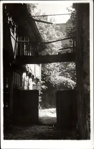 Foto Ak Erfurt in Thüringen, Hintergebäude Marktstraße 50