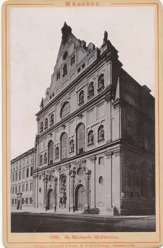 Kabinett Foto München Bayern, St. Michaels Hofkirche, Wilhelm Nagel