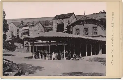 Kabinett Foto Bad Schwalbach im Taunus, Stahlbrunnen