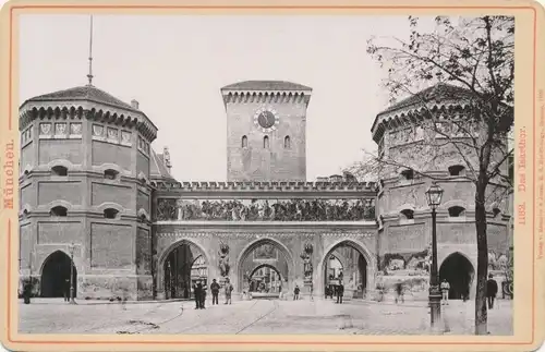 Kabinett Foto München Bayern, Isartor, Wilhem Nagel