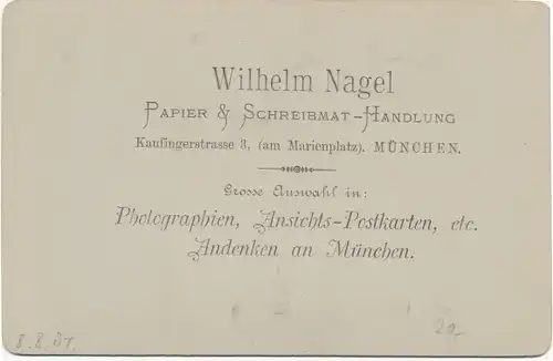 Kabinett Foto München Bayern, Isartor, Wilhem Nagel