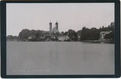 Kabinett Foto Friedrichshafen am Bodensee, Schloss vom Herrenbad aus gesehen