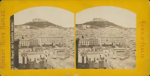 Stereo Foto Napoli Neapel Campania, Castello Nuovo