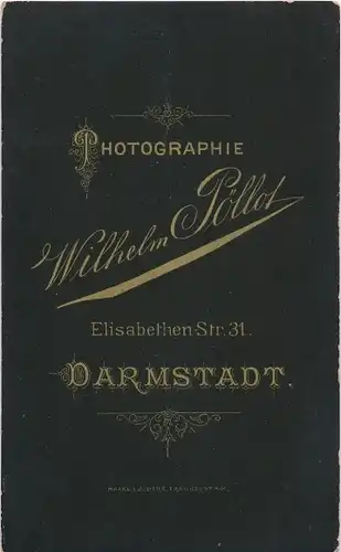 CdV Foto Porträt Deutscher Soldat, Kaiserreich, Fotograf Wilhelm Pöllot, Darmstadt