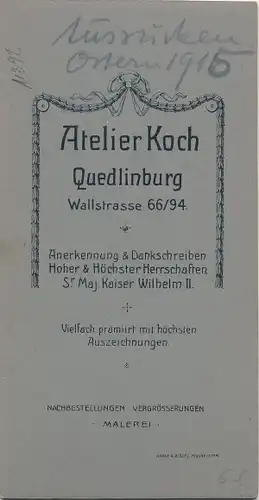 CdV Foto Porträt Deutscher Soldat, Kaiserreich, Gewehr, Pickelhaube, Fotograf Max Koch, Quedlinburg