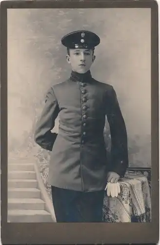 Kabinett Foto Porträt Deutscher Soldat, Kaiserreich