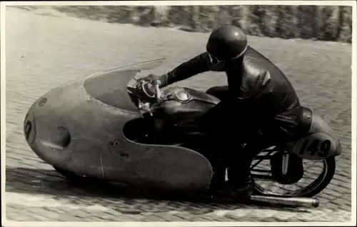 Foto Ak Hohenstein Ernstthal, Sachsenring, Motorrad bei einem Motorradrennen, 149