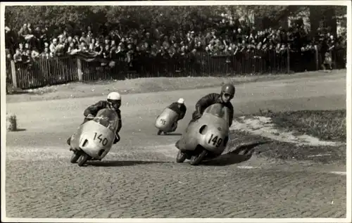 Foto Ak Hohenstein Ernstthal, Sachsenring, Motorräder bei einem Motorradrennen, 140, 149, 155