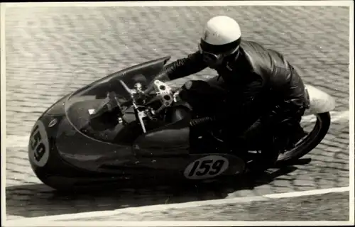 Foto Ak Hohenstein Ernstthal, Sachsenring, Motorrad bei einem Motorradrennen, 159